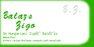 balazs zigo business card